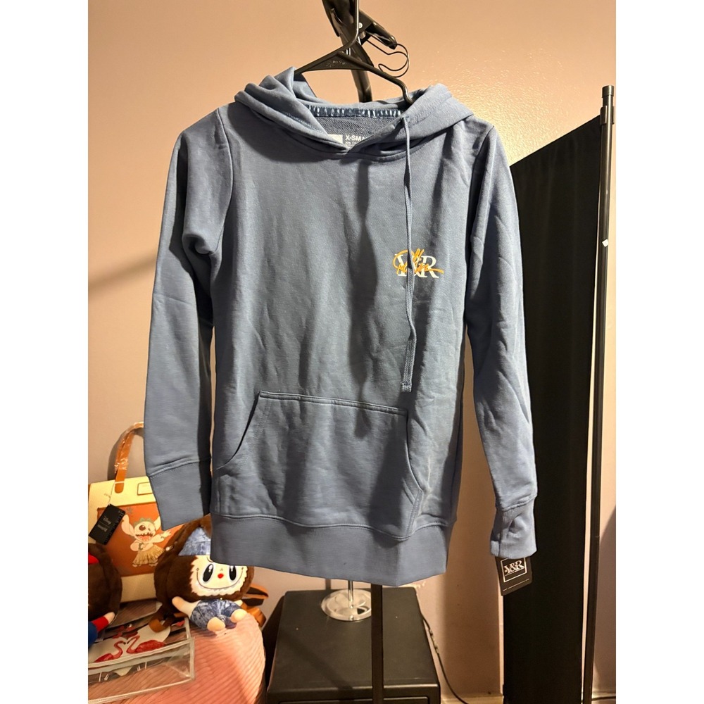 Young & Reckless Blue Hoodie with Logo Sz XS